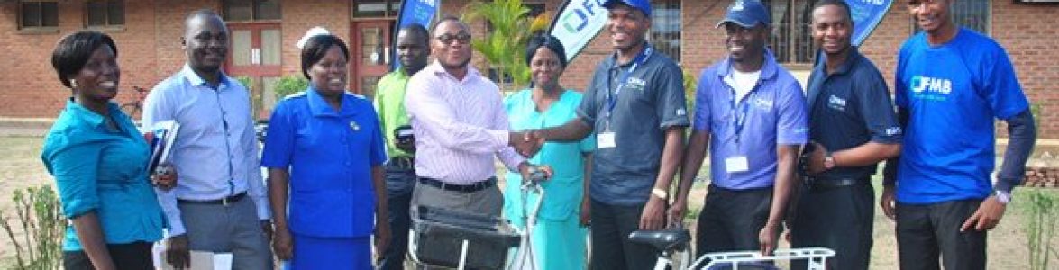 FMB staff hand over bicycles to Mangochi District Hospital Officials
