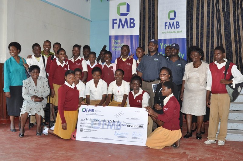 Chichiri Secondary School students were all smiles when they received their scholarships in 2014